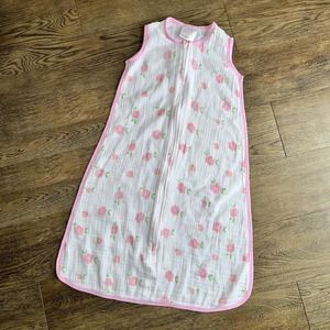 ADEN + ANAIS for Target Pink Floral Muslin Sleeper 6-12 mo